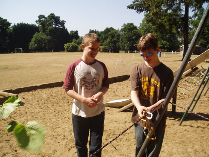 Dan nearly crashes into metal pole, saved only by Dom