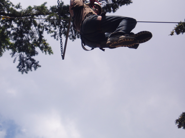 Dan grabs the Trapeze... well done!