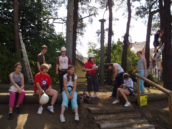 The group look exhausted after a full and fun packed day