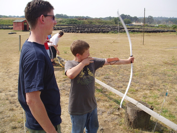 Jonathan gives Jamie some target hitting advice